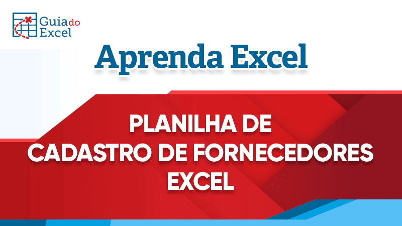 Planilha de cadastro de fornecedores excel