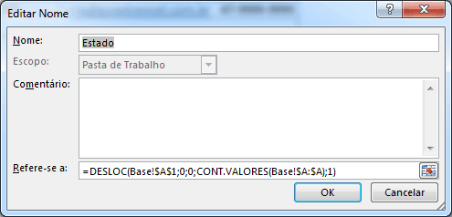 Validação de dados com lista variável e tamanho variável no Excel 3