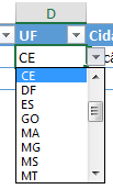 Validação de dados com lista variável e tamanho variável no Excel 4
