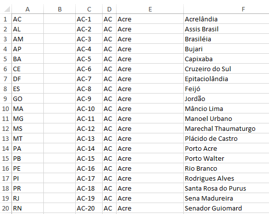 Validação de dados com lista variável e tamanho varíavel no Excel 2