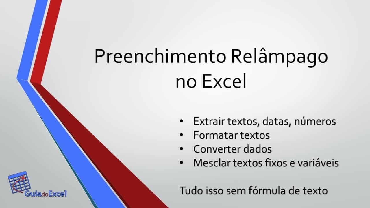 Como usar o preenchimento relâmpago (flash fill) no excel