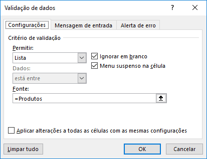 [Excel] Auto completar e selecionar em Lista de validação - Planilha de promoções 3