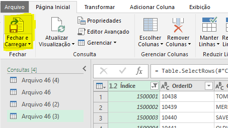 Excel Abrir arquivo texto grande com power query 10