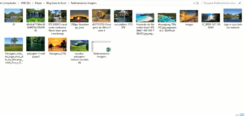 Redimensionar imagens