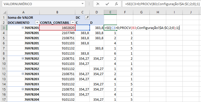 Excel Técnica para agrupar dados em análises 7