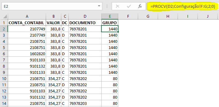 Excel Técnica para agrupar dados em análises 9