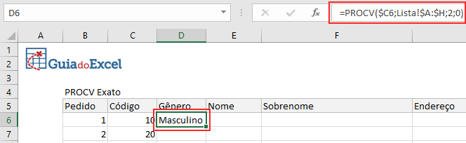 Como usar o PROCV no Excel (VLOOKUP) 10
