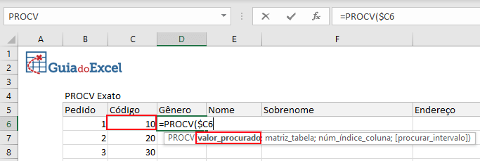Como usar o PROCV no Excel (VLOOKUP) 6