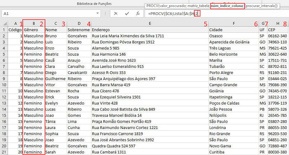 Como usar o PROCV no Excel (VLOOKUP) 8