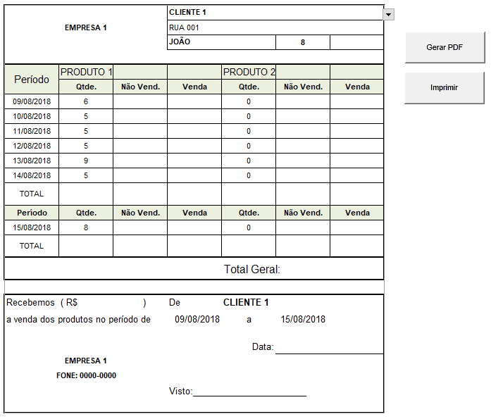 Relatório de cobrança Excel VBA 3