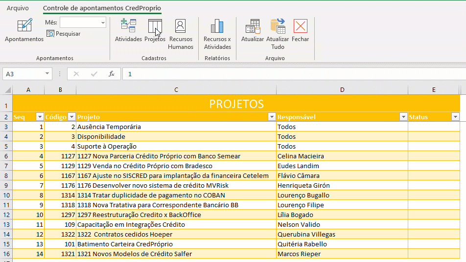 Como criar um login de acessos na planilha 3