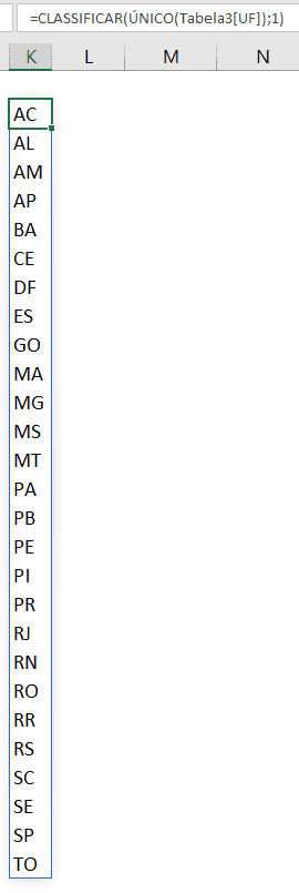 Validação em cascata com listas e matrizes dinâmicas 1