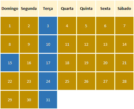 Escala de trabalho 6x1