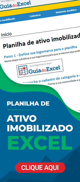 Planilha de ativo imobilizado Excel