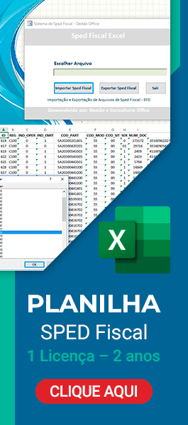 Planilha SPED Fiscal