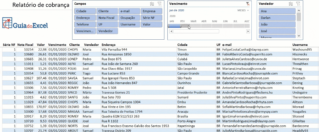 Relatórios Dinâmicos no Excel 1