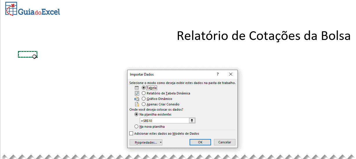 Consultar dados de ações no Excel Power Query 19