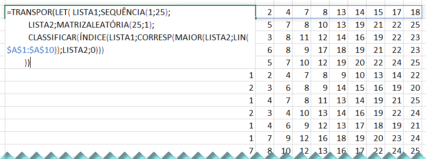 Criar números Aleatórios sem repetição 5