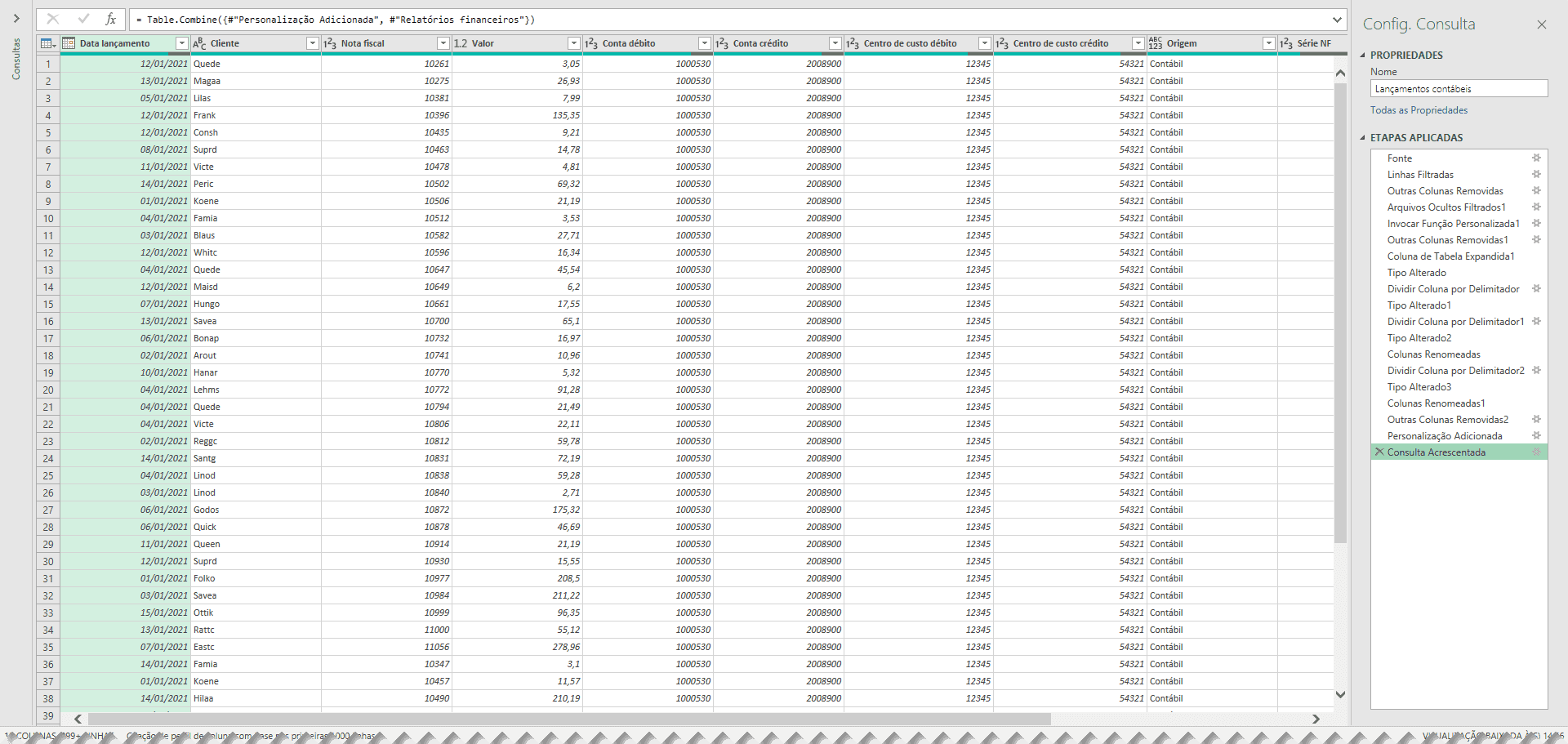 Excel Como conciliar dados usando o Powerquery 5