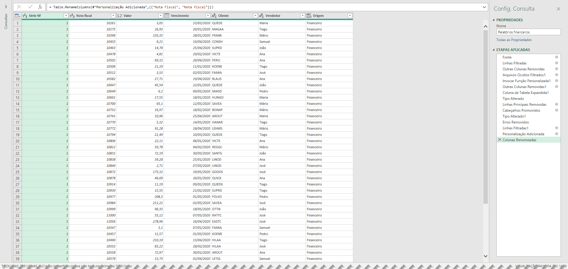 Excel Como conciliar dados usando o Powerquery 6