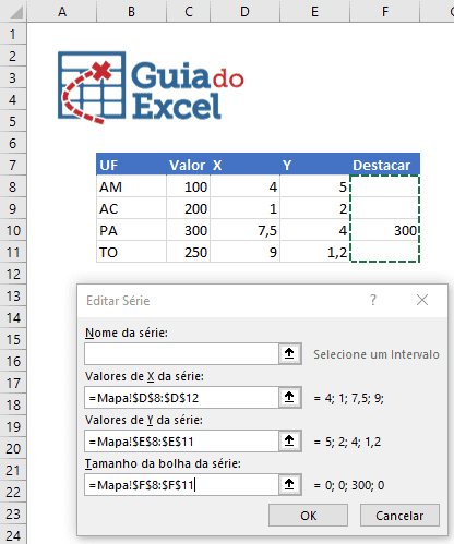 Gráfico de mapa com bolhas 9