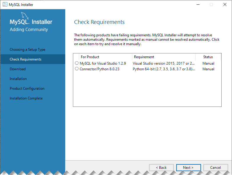 Instalar mysql Local 2