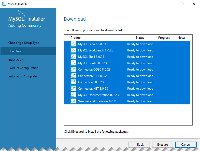 Instalar mysql Local 3
