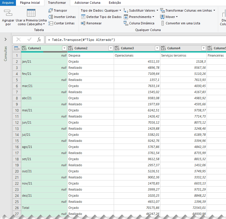 Planilha orçamento empresarial Excel 5