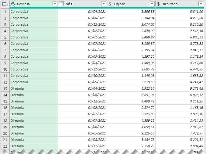 Planilha orçamento empresarial Excel 16
