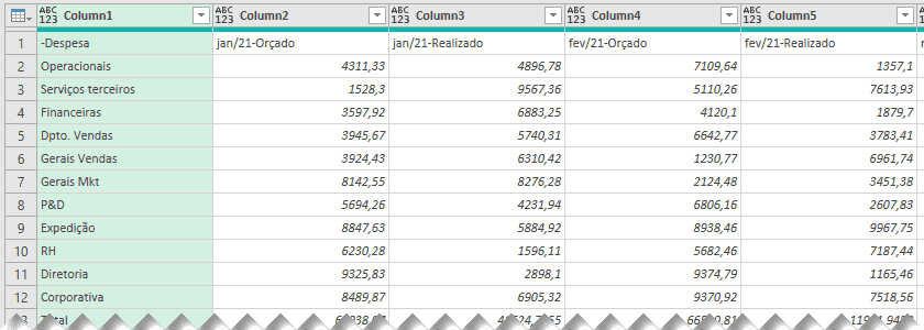 Planilha orçamento empresarial Excel 8