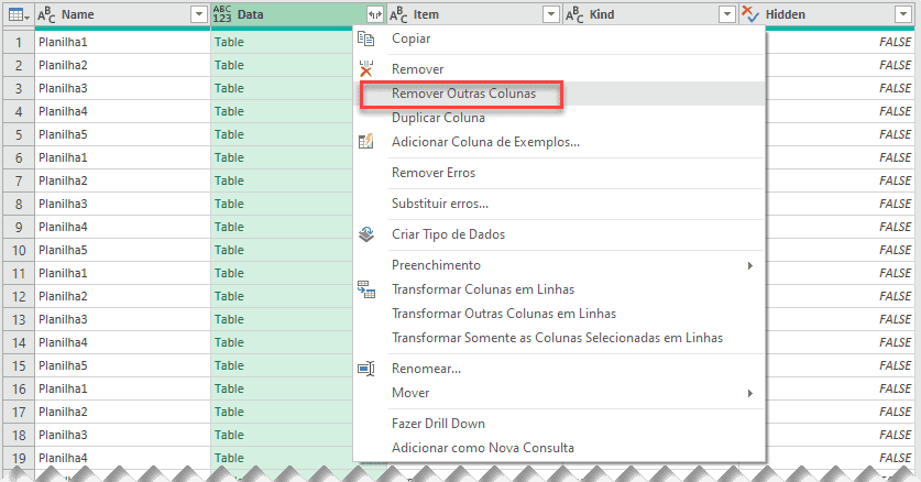 juntar planilhas em uma só Excel 12