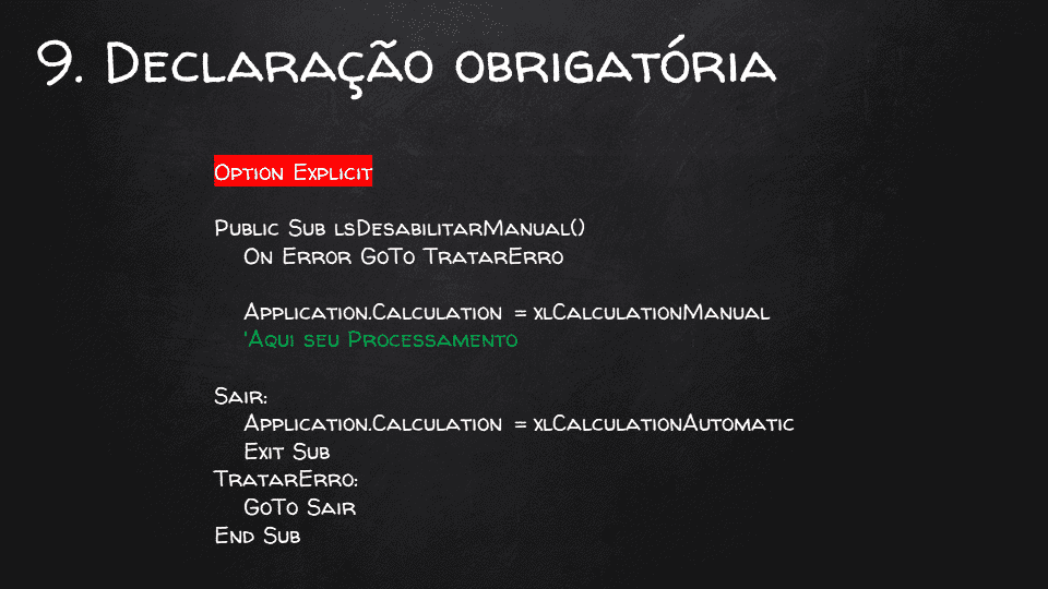 Como aumentar a velocidade do VBA Excel