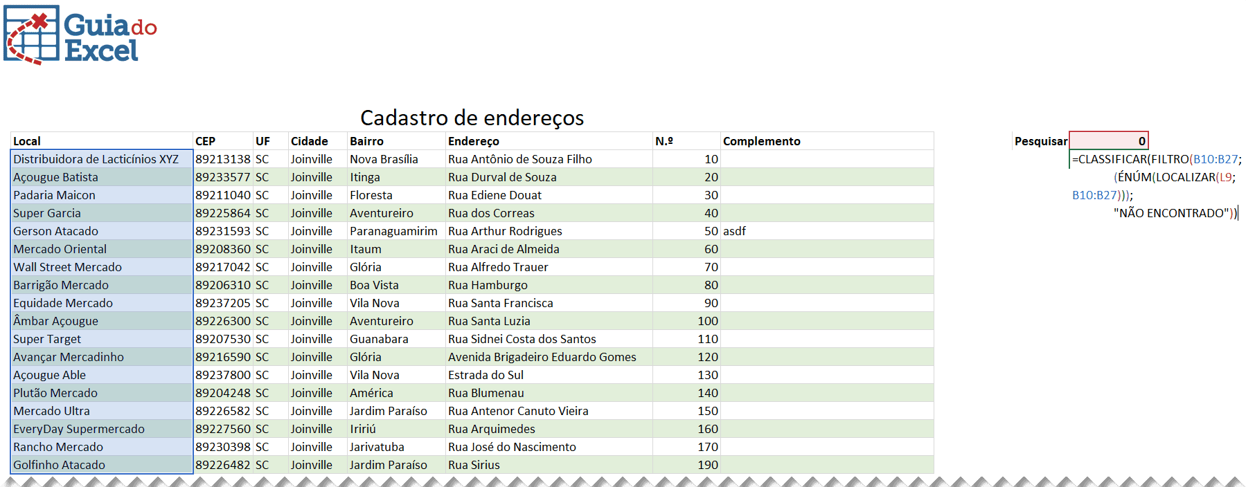 Validação de dados com lista pesquisável no Excel 3