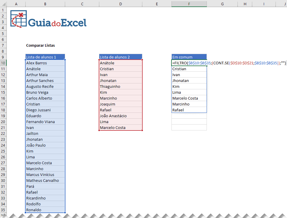 Função Filtro Excel 19