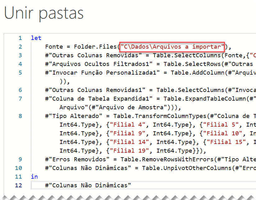 Mudar pasta ou mudar fonte de dados Power Query Excel 8