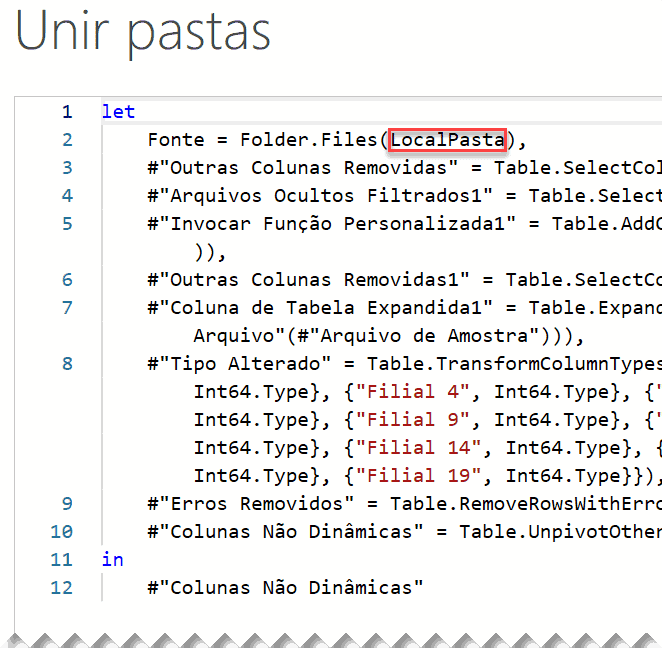 Mudar pasta ou mudar fonte de dados Power Query Excel 9