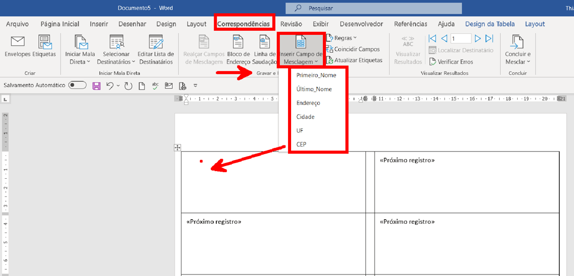 Como gerar etiquetas no Excel