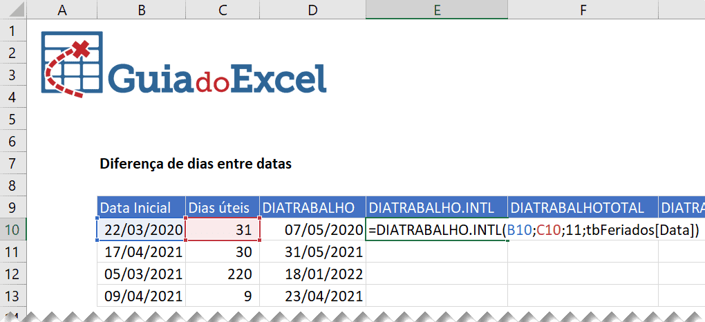 dias uteis excel 4