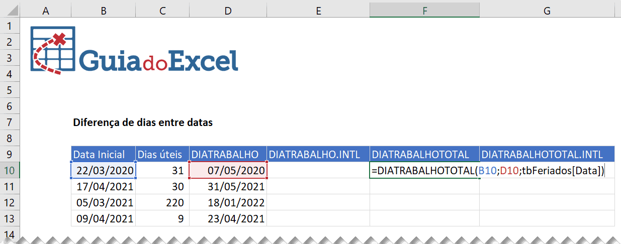 dias uteis excel 5