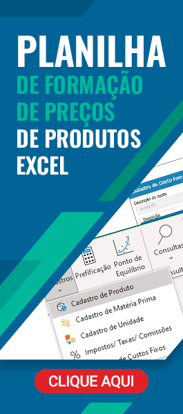 Planilha de Formação de Preços de Produtos Excel
