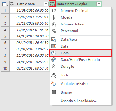 como separar data e hora no Excel 21