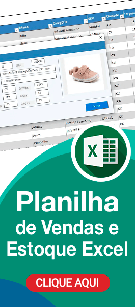 Planilha de vendas e estoque Excel