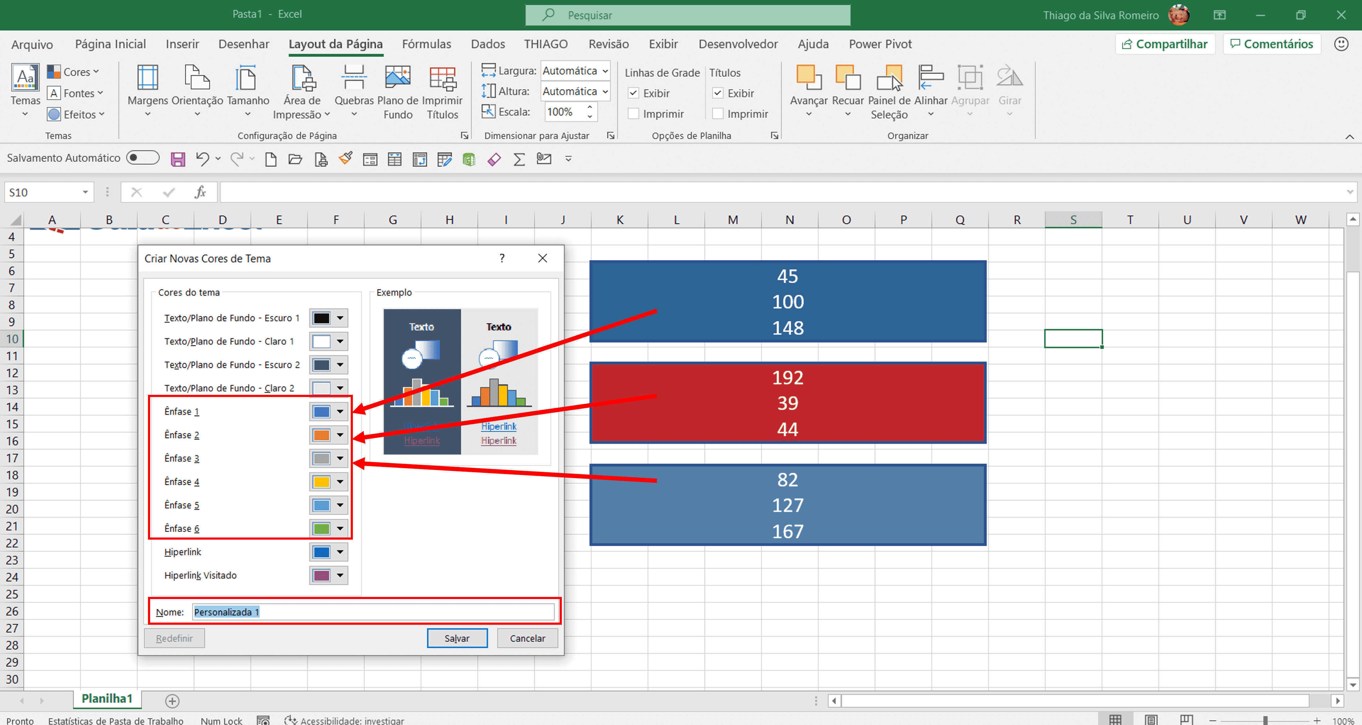 escolher cores dashboard 13