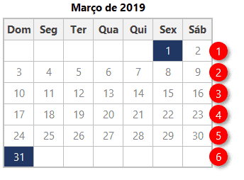 Número da semana do mês no Excel 4