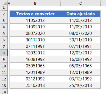 texto para data Excel 4