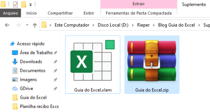 suplemento excel