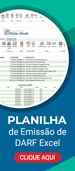 Planilha de Emissão de DARF Excel