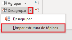 Como agrupar dados no Excel - Estrutura de Tópicos 19