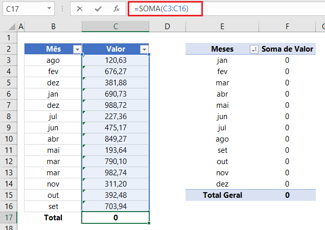 Converter texto em número no Excel 2
