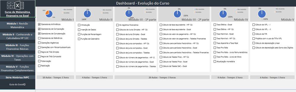 matemática financeira Excel